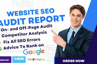 do website SEO audit, competitor website analysis and action plan to rank high