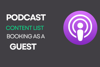 find podcasts list for guest booking invitation