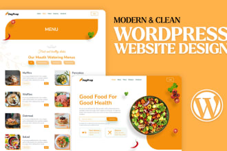 build clean and responsive wordpress website design