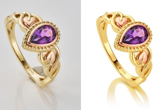 do professional jewelry  retouch and jewelry color correction in photoshop