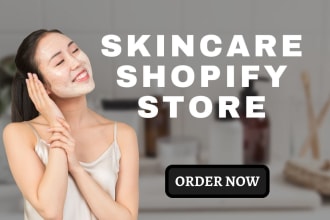 design skin care shopify store cosmetic shopify website beauty store spa website