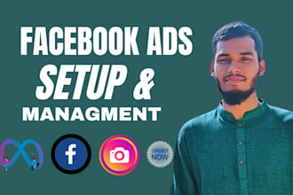 be your facebook and instagaram advertising specialist,