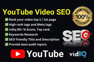 do video rank 1 and search list first page youtube and google, multiple keyword