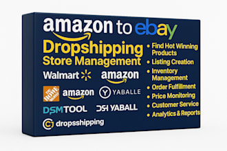 complete manage your ebay dropshipping store and automation