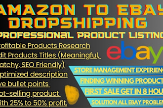 do amazon to ebay dropshipping listing management