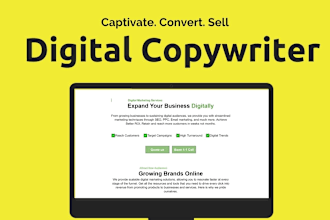 be your b2c b2b sales copywriter for website or sales page
