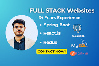 build outstanding websites with java, spring boot, and react js