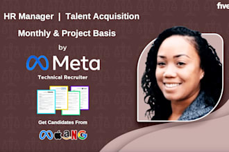 be your remote HR manager consultant and tech recruiter