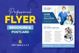 do print or digital medical healthcare dental instagram flyer brochure postcard