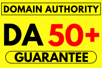increase domain authority moz da 50 plus guaranteed