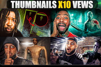 make thumbnail horror gaming for your channel youtube