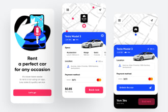 develop a car rental app and car rental website