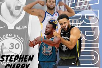 do a youtube nba thumbnail stephen curry
