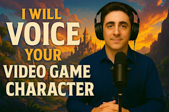 voice a male video game character with emotion and depth