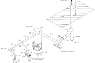 design industrial exhaust system as per code and standard