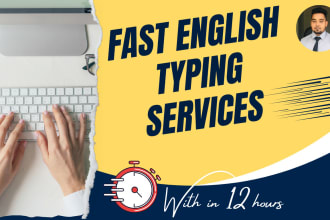 do professional typing services, retype any document
