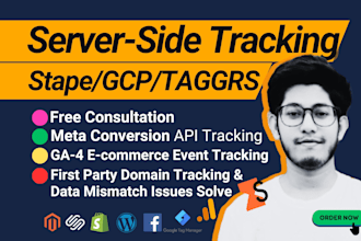 do server side tracking with stape or gcp via GTM to get data accuracy