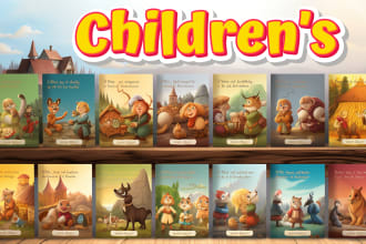 design full editable children and kids storybook illustration