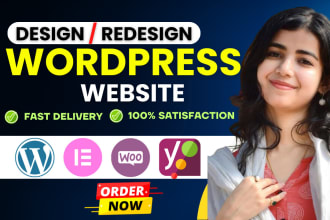 design, redesign, build, rebuild, clone, edit, fix or revamp wordpress website