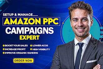 setup manage and optimize your amazon PPC campaigns, amazon ads campaign