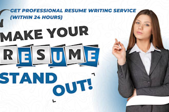 provide professional resume writing service in just 24 hours