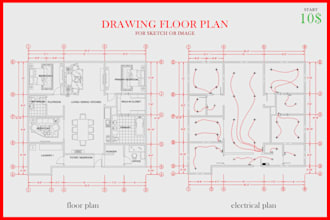 drawing floor plan and estimate