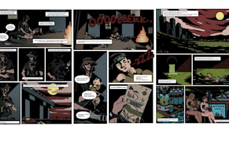 do noir dark art comic style