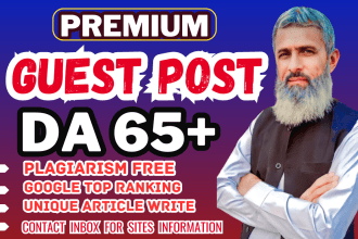do high quality guest post,dofollow guest post, premium backlinks