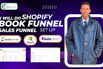 shopify landing page book funnel integrate book vault sales funnel lulu direct