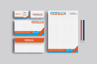 stationary design business card, letterhead, envelope,