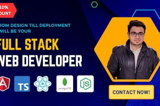 be your full stack web developer saas developer ai developer