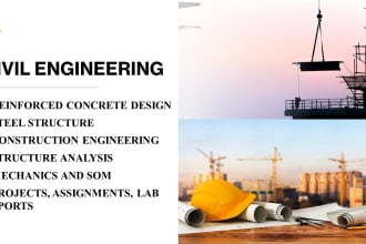 do concrete, steel structure and civil engineering tasks