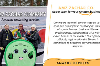 be your amazon consultant virtual assistant with team