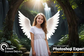 do advanced photo editing in photoshop within 2 hours