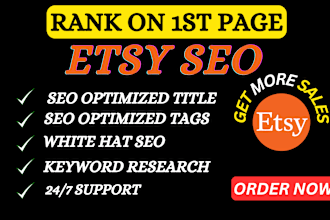 write etsy seo, title, tags and do etsy product listing to rank and sales