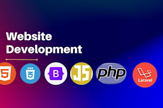 develop a professional laravel website