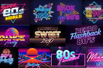 do 80s 90s retro chrome effect t shirt neon synthwave vintage logo music dj