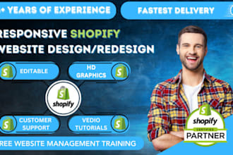 design, redesign the shopify store for brands