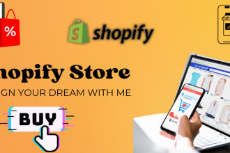 do shopify website design, redesign shopify website, shopify dropshipping store