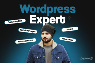 design custom websites and fix issues in wordpress
