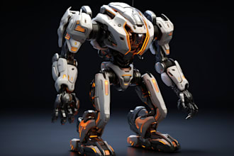 do robots and concept art of futuristic mecha
