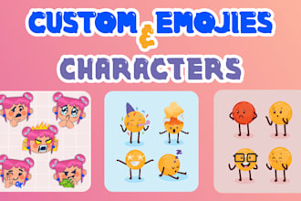 create custom emojis pack for you