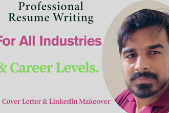create an ats resume or CV, cover letter, and optimized linkedin