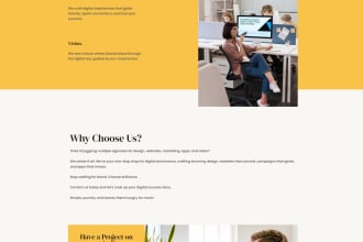 develop a wordpress website for a digital agency
