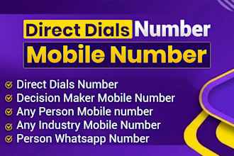 do contact person direct dial number and mobile number