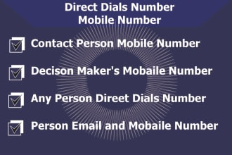 do contact person direct dial number and mobile number
