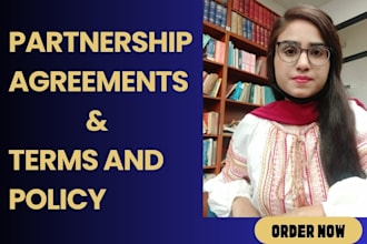 draft legally binding partnership and freelance agreements