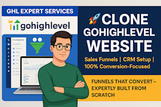 clone gohighlevel website, ghl expert, sales funnel and click funnel
