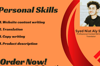 do content writing,translation,and copy writing