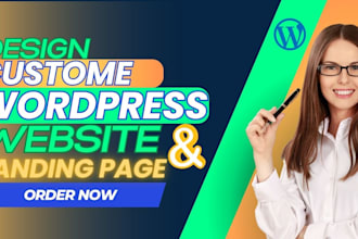 create a modern wordpess website with a unique web design